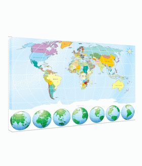 Tablou canvas Complete World map